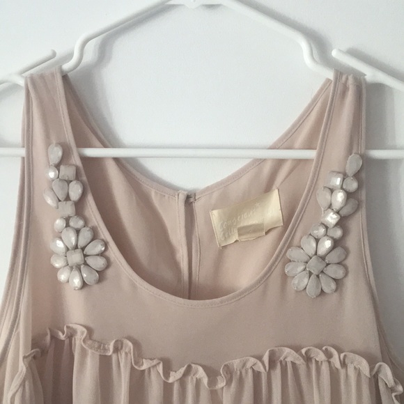 Beautiful Embellished Chiffon Dusty Rose Pink H&M Dress - Picture 2 of 4